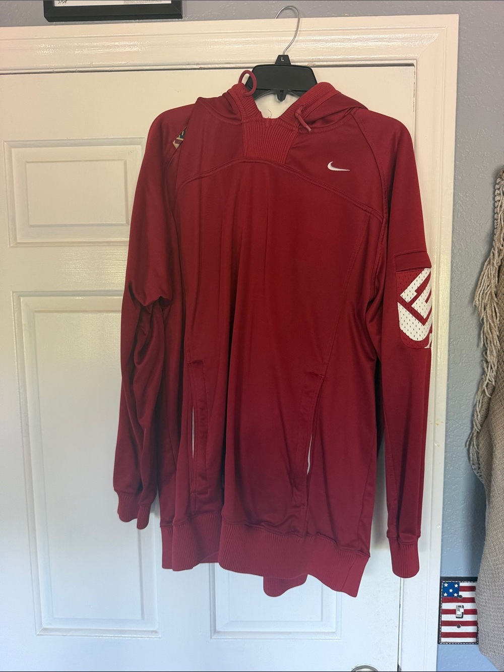 Nike Men’s Red Hooded Performance Jacket
